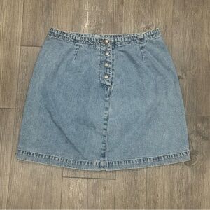 Y2K Vintage GAP Light Blue Denim Mini Skirt Size 4